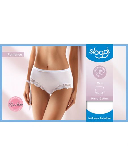 Sloggi Romance Maxi Slip 4 pack Wit 3+1 Gratis