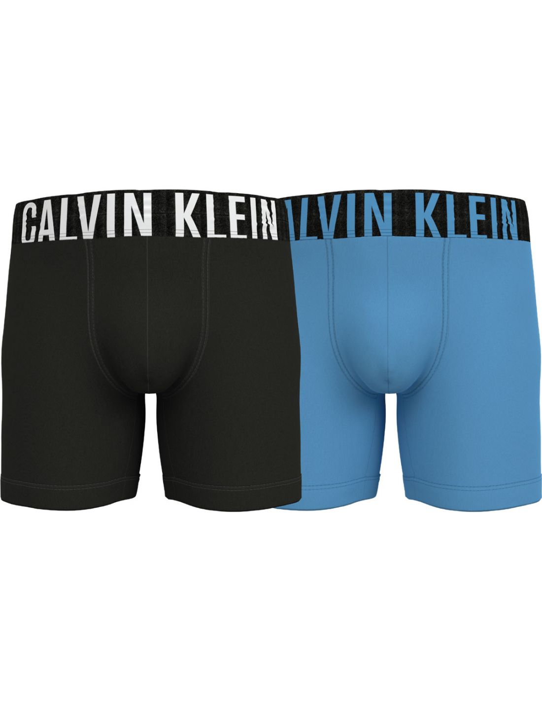 binair erts Onweersbui Calvin Klein Ondergoed Heren Boxershort 2Pack Black Signature Blue 2PK