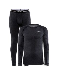 Craft Heren Thermo BASELAYER Set  BLACK MELANGE 1909711-998000