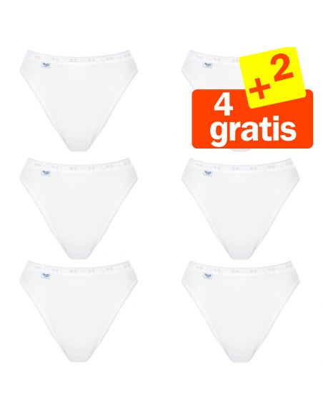 Sloggi Basic Tai Slip Wit 6Pack 4+2 Gratis!