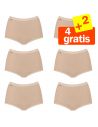 Sloggi Basic Maxi Slip Huid 6Pack 4+2 Gratis!