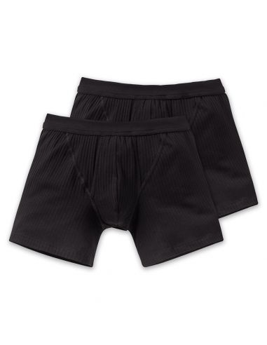 SCHIESSER Boxershort AUTHENTIC met gulp 2Pack Zwart