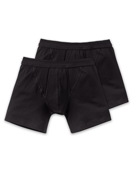 SCHIESSER Boxershort AUTHENTIC met gulp 2Pack Zwart