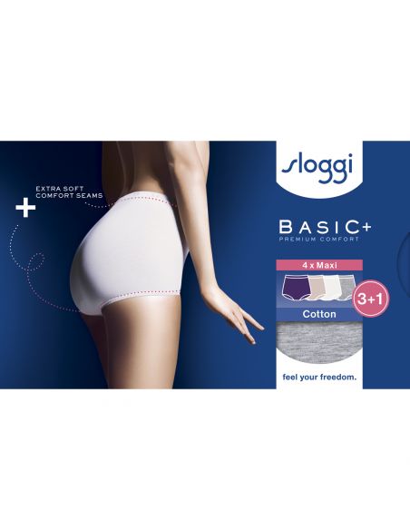 Sloggi Basic Maxi Slip 4 pack C4P V018 3+1 gratis