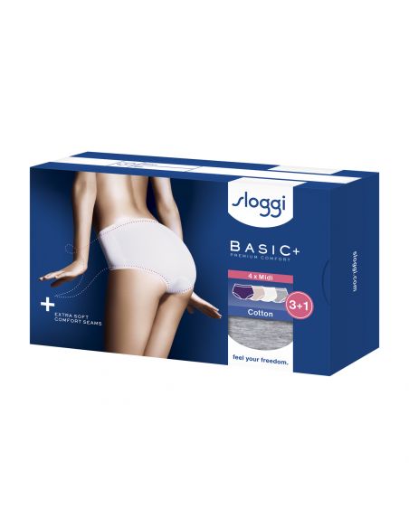 Sloggi Basic Midi Slip 4 pack C4P V018 3+1 gratis