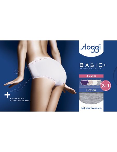 Sloggi Basic Midi Slip 4 pack C4P V018 3+1 gratis