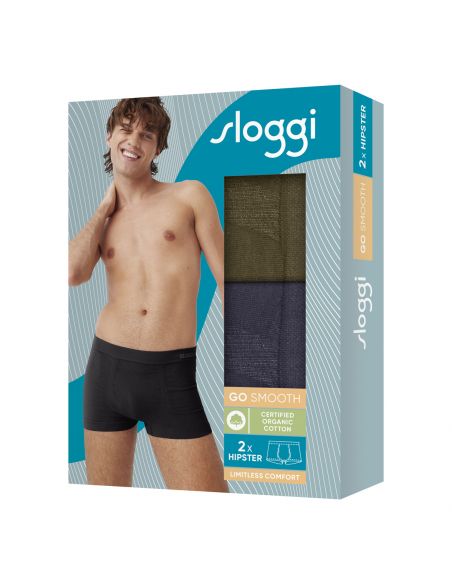 Sloggi Men GO Smooth Hipster 2Pack Blauw