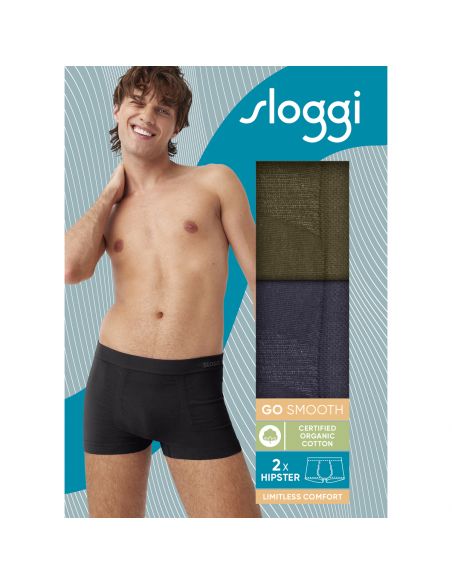 Sloggi Men GO Smooth Hipster 2Pack Blauw