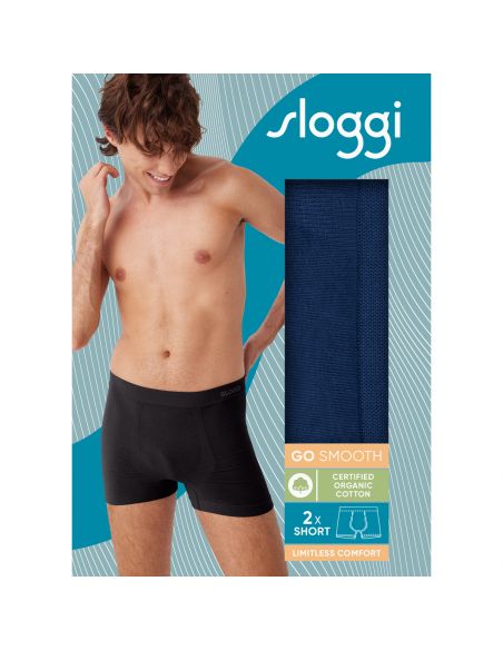 Sloggi Men GO Smooth Short 2Pack Zwart