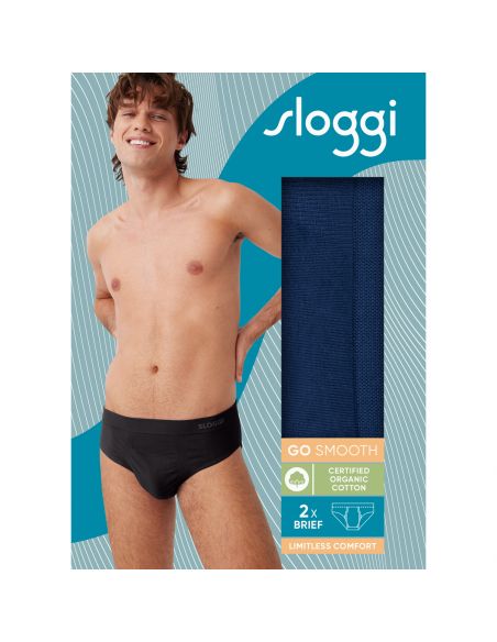 Sloggi Men GO Smooth Brief 2Pack Zwart