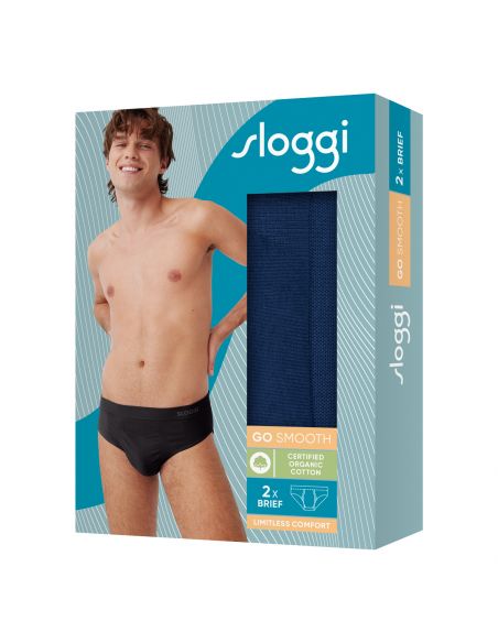 Sloggi Men GO Smooth Brief 2Pack Zwart