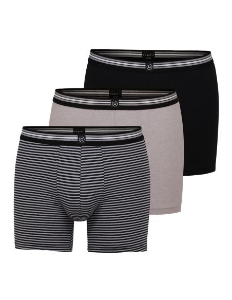 Bugatti Heren Long Pants Flexcity 3Pack Grey Mix