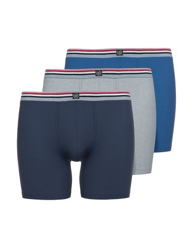 Bugatti Heren Long Pants Flexcity 3Pack Blue Mix