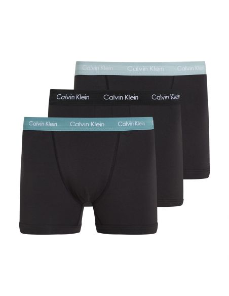 Calvin Klein Ondergoed BIG Trunk Cotton Stretch Zwart Grijs Wit 32Y