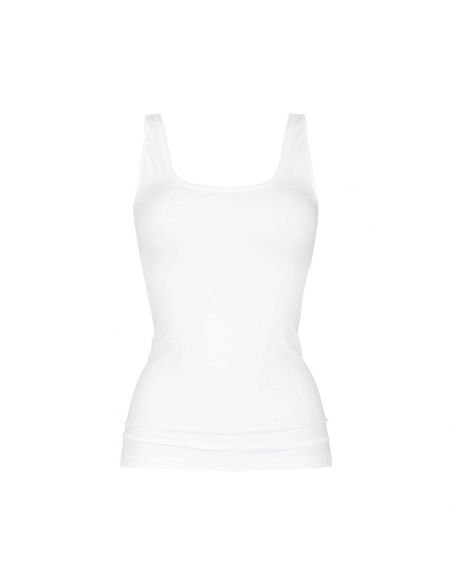 MEY Dames Singlet top wit SERIE SUPERFINE ORGANIC 25816