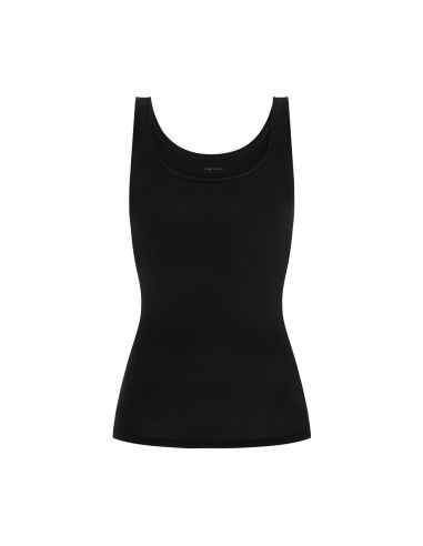 MEY Dames Singlet top zwart SERIE SUPERFINE ORGANIC 25816