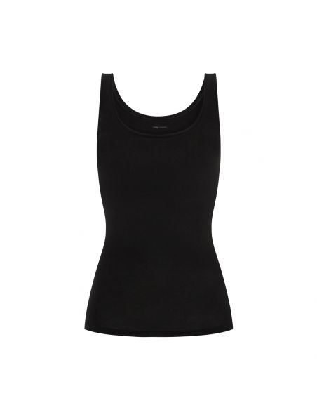 MEY Dames Singlet top zwart SERIE SUPERFINE ORGANIC 25816