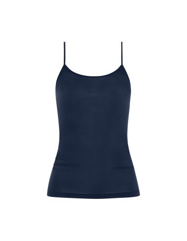 MEY Dames Emotion Top Spaghetti Hemd Blue Night 55201