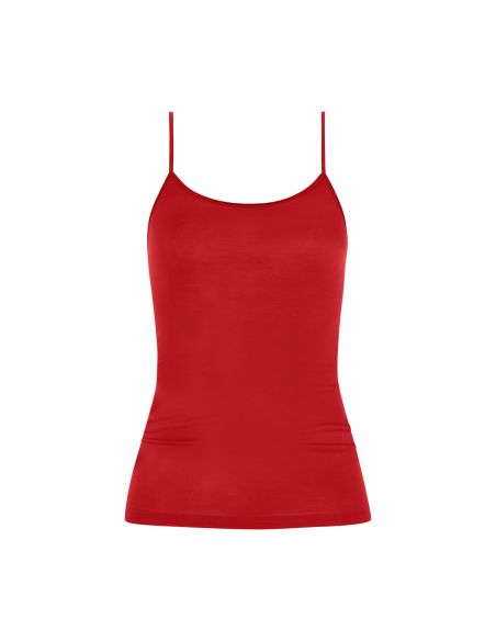 MEY Dames Emotion Top Spaghetti Hemd Rubin Red 55201