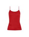 MEY Dames Emotion Top Spaghetti Hemd Rubin Red 55201