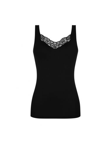 MEY Dames Emotion Elegance Hemd Top Zwart 55371