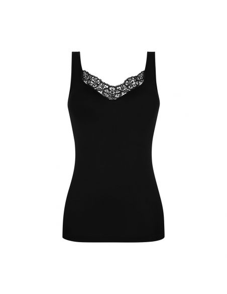 MEY Dames Emotion Elegance Hemd Top Zwart 55371