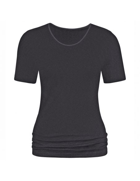 MEY Dames Emotion T-Shirt Zwart 56201