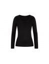 MEY Dames Emotion Longsleeve Shirt Zwart 56202