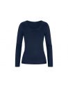 MEY Dames Emotion Longsleeve Shirt Night Blue 56202