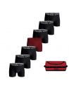 Bjorn Borg Heren Boxershort 7Pack Cotton Stretch Black Red Bag MP003