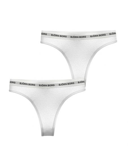 Bjorn Borg Dames String 2Pack CORE LOGO MP003