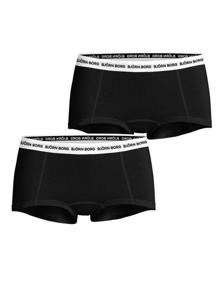 Bjorn Borg Dames Minishorts 2Pack CORE LOGO Zwart MP002