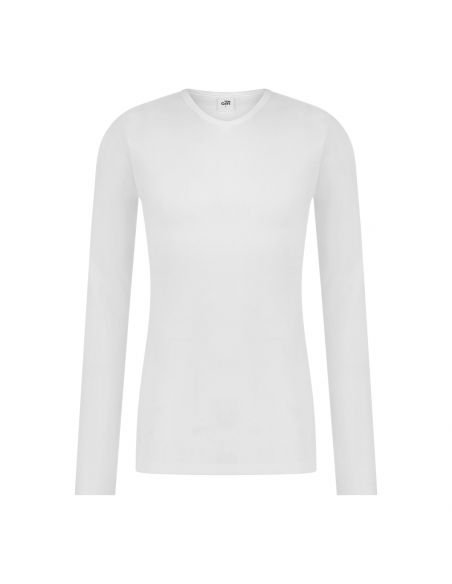 Ten Cate Heren Thermo V-Shirt Longsleeve Sneeuw Wit