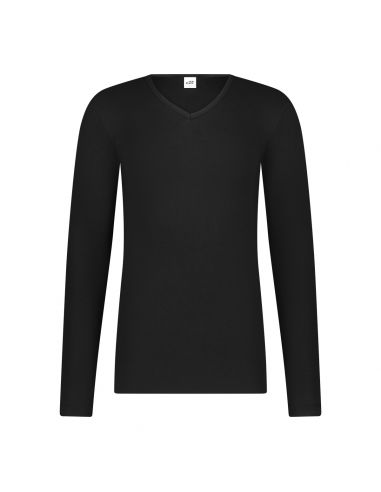 Ten Cate Heren Thermo V-Shirt Longsleeve Zwart