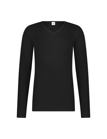 Ten Cate Heren Thermo V-Shirt Longsleeve Zwart