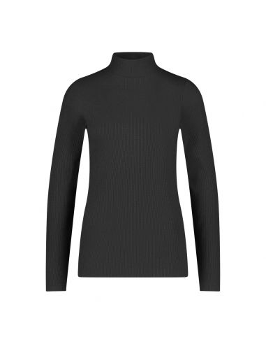 Ten Cate Dames Thermo Rib Shirt Longsleeve High Neck Zwart