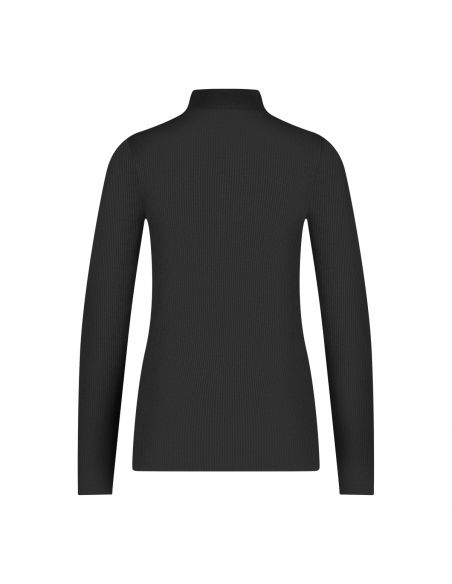 Ten Cate Dames Thermo Rib Shirt Longsleeve High Neck Zwart