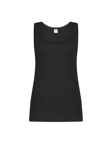 Ten Cate Dames Thermo Rib Singlet Zwart