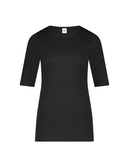 Ten Cate Dames Thermo Rib T-Shirt Zwart