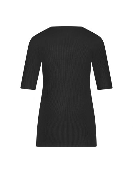 Ten Cate Dames Thermo Rib T-Shirt Zwart