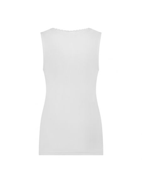 Ten Cate Dames Thermo Singlet V-neck lace Wit