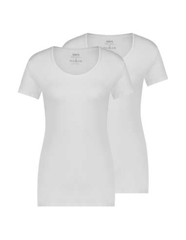 MWTS Dames T-shirt ronde hals wit 2-Pack