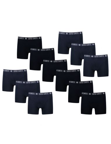 Gino Santi Heren Boxershort Comfort Cotton 6+6pack Zwart