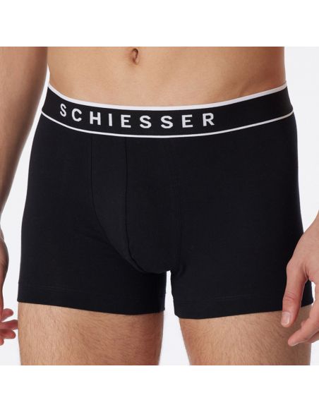 Schiesser Boxershort 95/5 Organic 5Pack Zwart