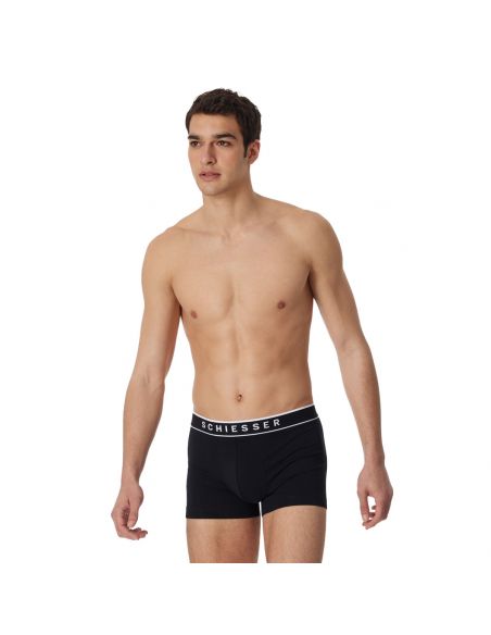 Schiesser Boxershort 95/5 Organic 5Pack Zwart