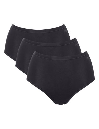 Sloggi GO Daily Cotton Highwaist 3Pack Zwart