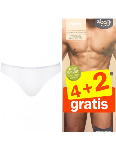 Sloggi Men Basic Mini Wit  4+2 gratis 6 Pack