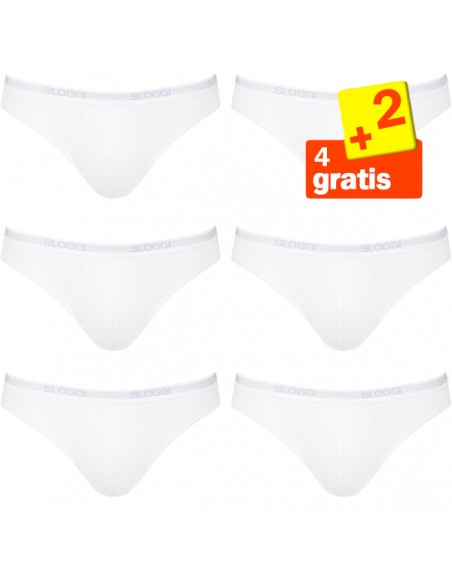 Sloggi Men Basic Mini Wit  4+2 gratis 6 Pack