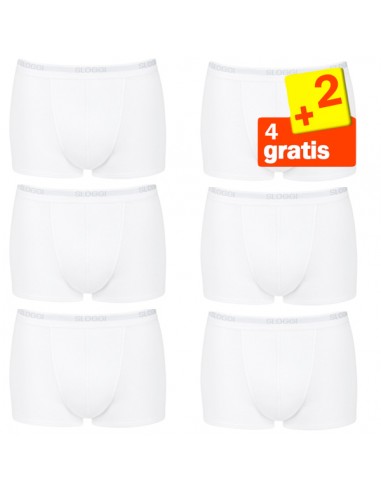 Sloggi Men Basic Short wit 4+2 gratis 6 pack