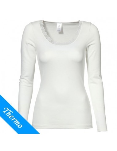 Ten Cate Thermo Dames Lace T-Shirt Longsleeve Wit